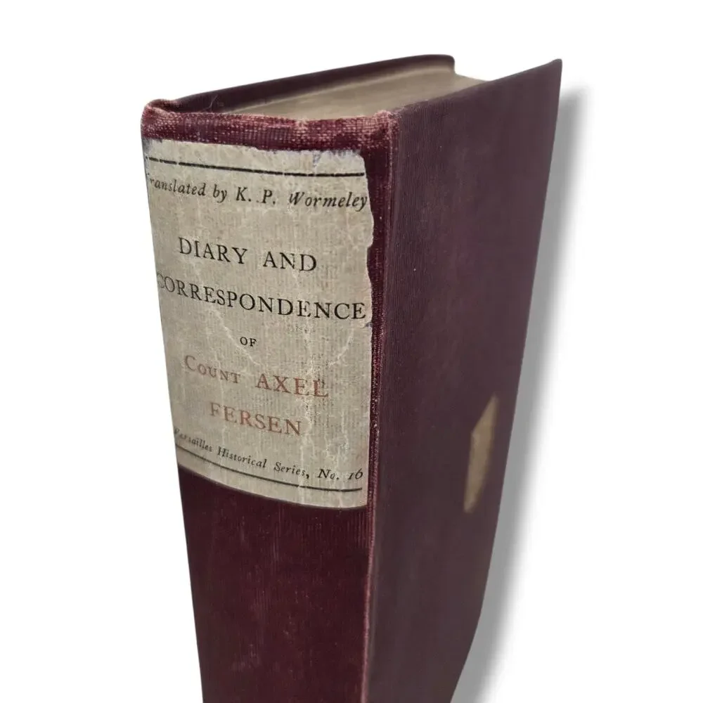 Diary & Correspondence of Count Axel Fersen Limited Numbered Marie Antoinette